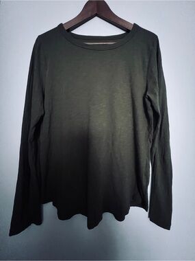Madewell Olive Green Long Sleeve Tee - Size L